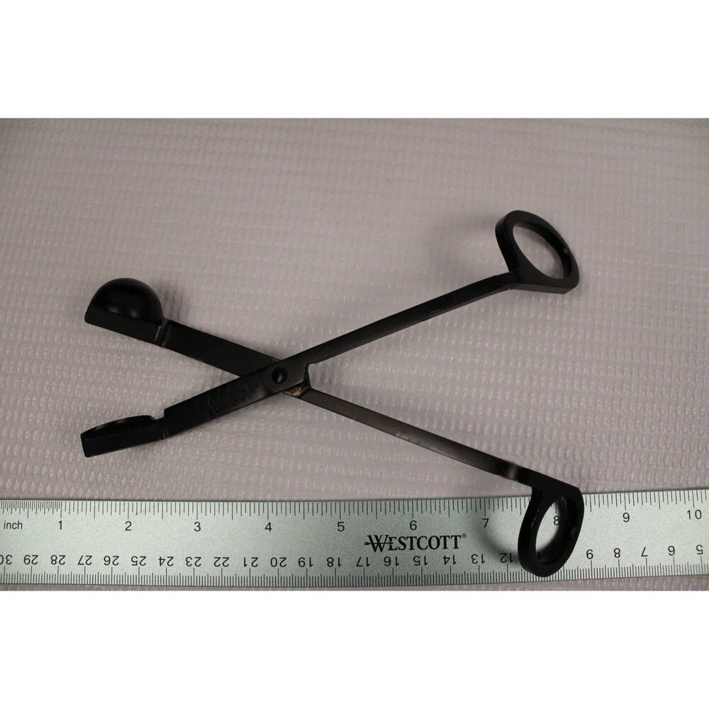 Trimmer & Snuffer - Use on Burning or Extinguished Wicks - Enameled Stainless...